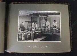 Page Eight: "Students Receiving The Milk"